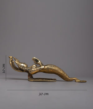 Snake Queen Door Handle | Himalayan Traditional Artwork
