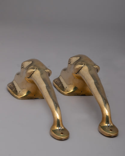 Elephant Brass Exterior Door Handles | Infusing Your Entrance with Timeless Elegance