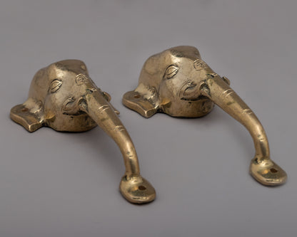 Elephant Brass Door Handle Set | Bringing Majestic Elegance to Your Doorways