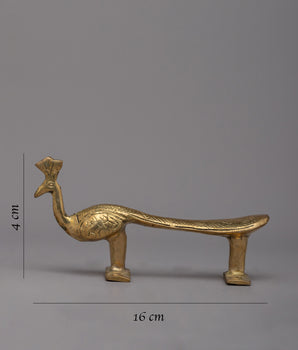 Peacock Door Brass Handle Set | Experience the Splendor of Nature in Your Home