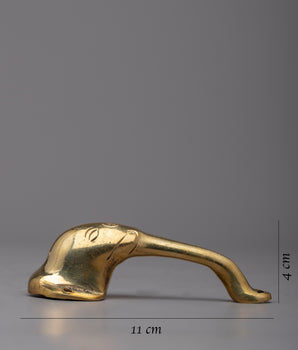Elephant Brass Shower Door Handle | Experience Luxury and Exotic Charm in Your Doors