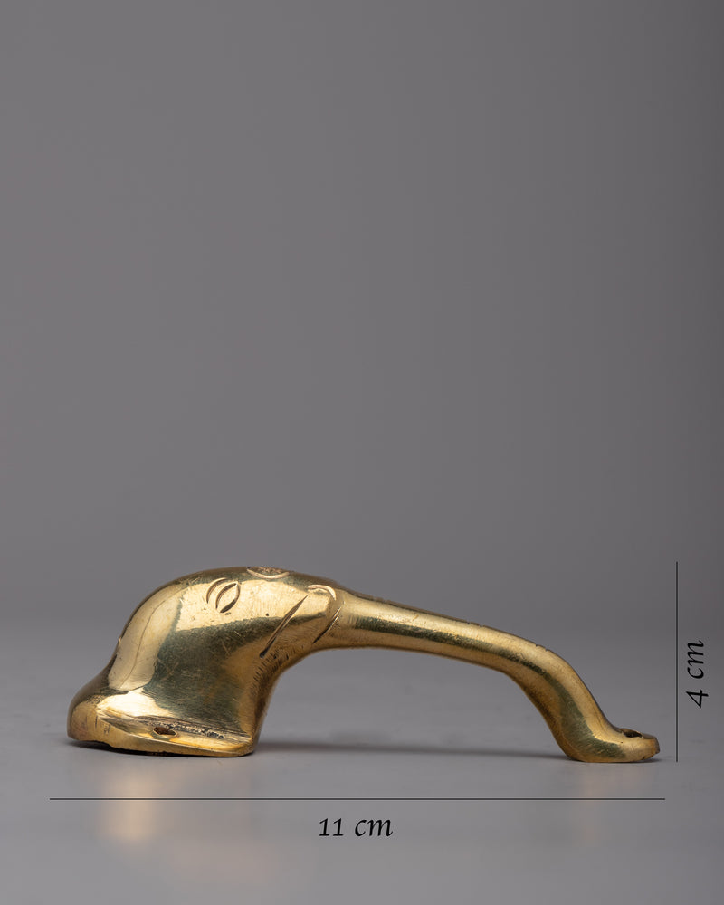 Elephant Brass Shower Door Handle | Experience Luxury and Exotic Charm in Your Doors