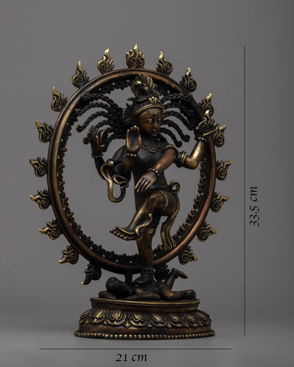 Engraved Shiva Nataraj Statue | Capturing the Dynamic Energy of Shiva