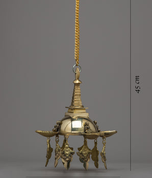 Hanging Oil Lamp | Captivating Light for Any Space