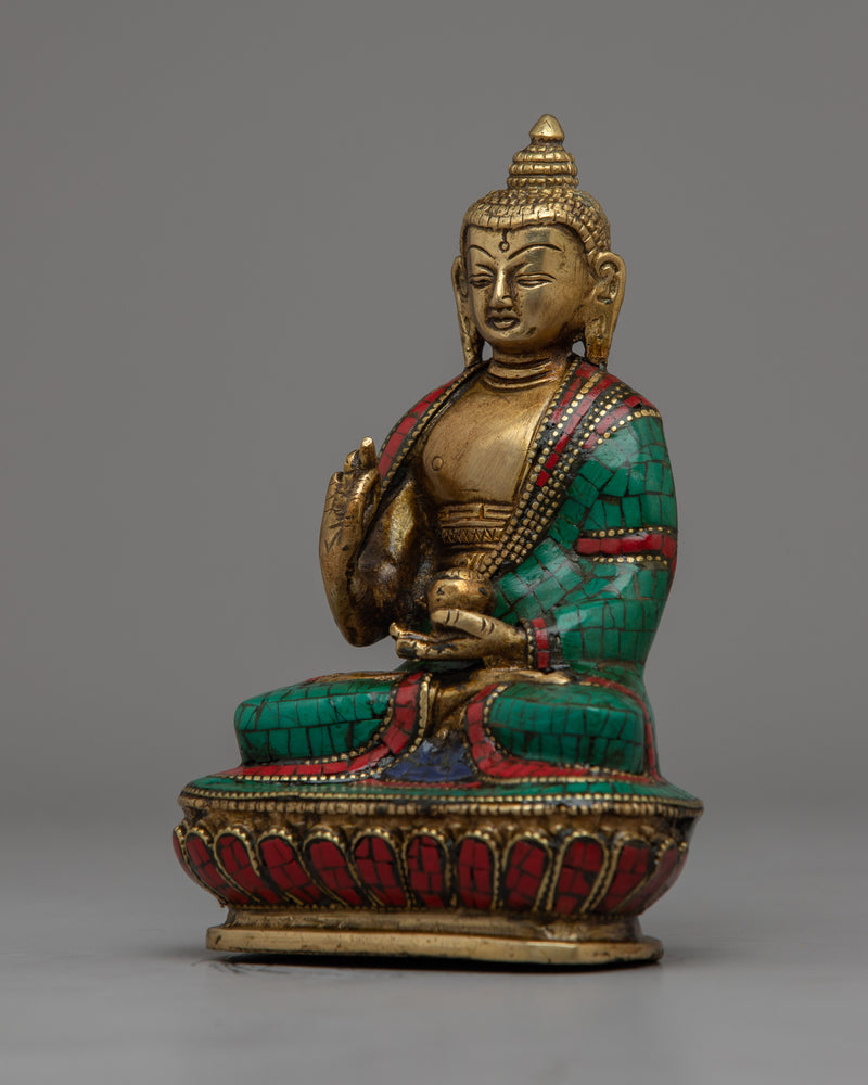 Serene Amoghasiddhi Buddha - Artistic Representation for Inner Peace & Strength