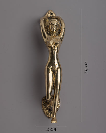 Lady Brass Door Handles Set | Blending Grace and Durability in Door Accessories