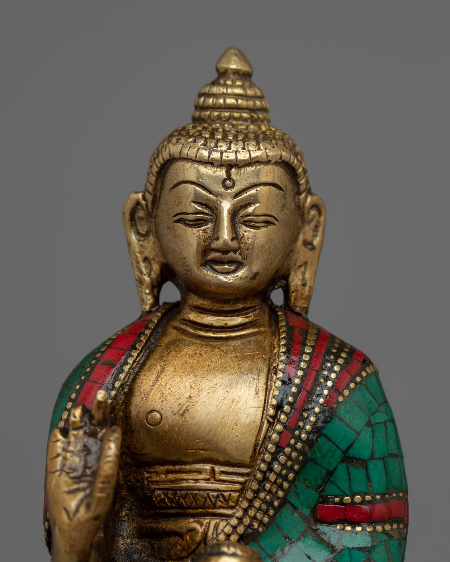 Serene Amoghasiddhi Buddha - Artistic Representation for Inner Peace & Strength