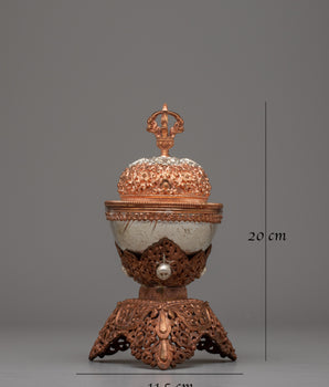Buddhist Kapala Skull Set | Sacred Skull Cups for Spiritual Offerings