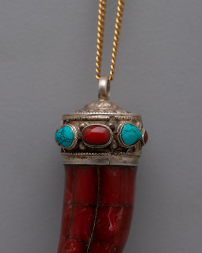 Fang Pendant | Handcrafted Ethnic Boho Jewelry Piece