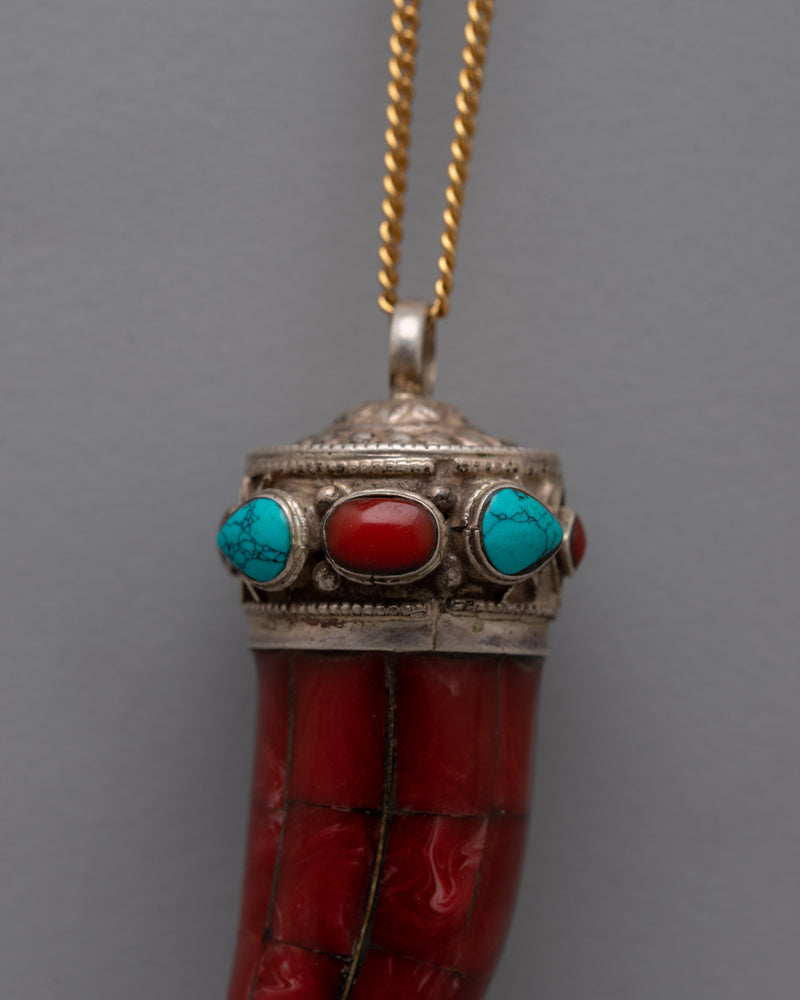 Fang Pendant | Handcrafted Ethnic Boho Jewelry Piece