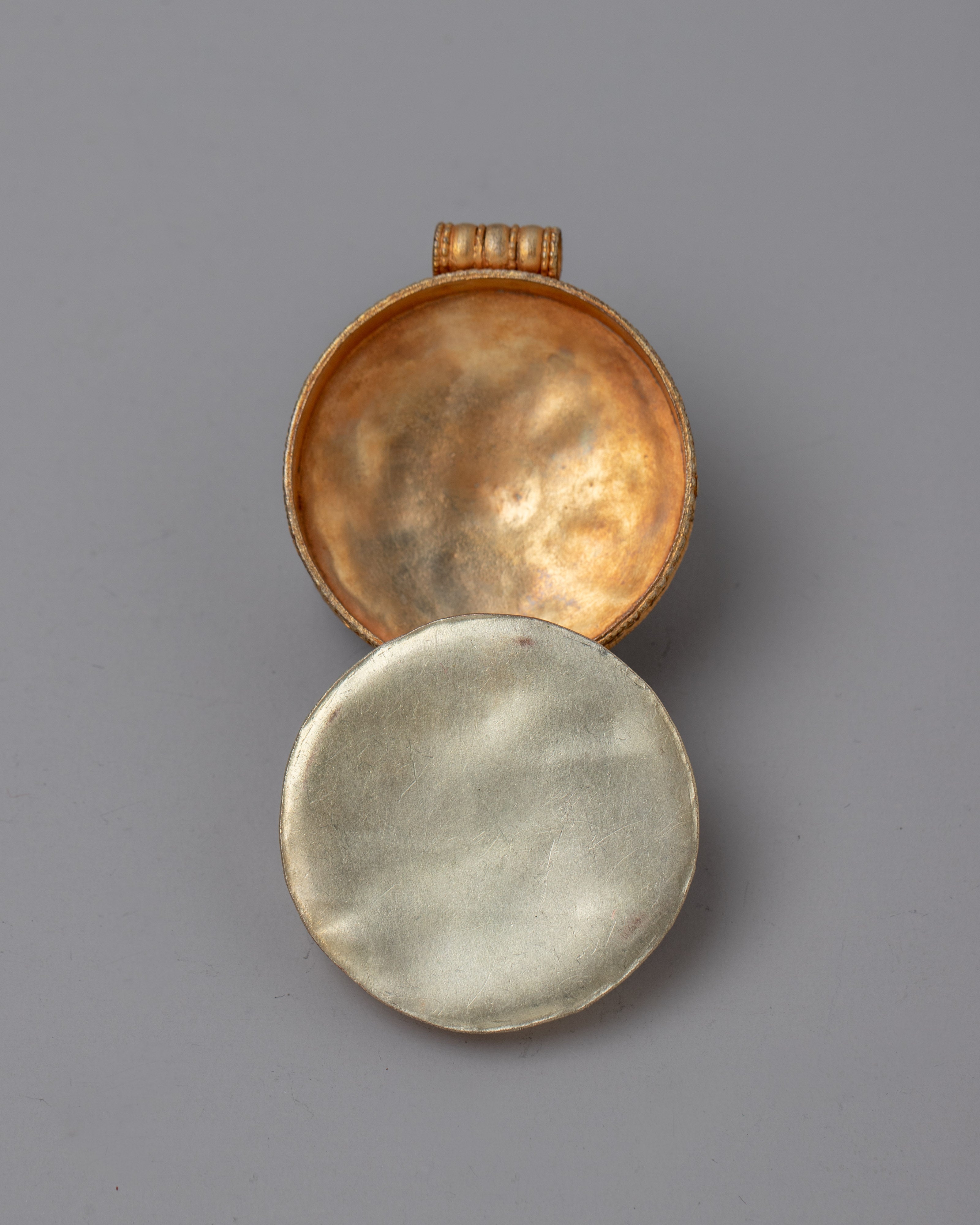 Double Vajra Ghau Box Prayer Locket | Handcrafted Tibetan Buddhist Amulet