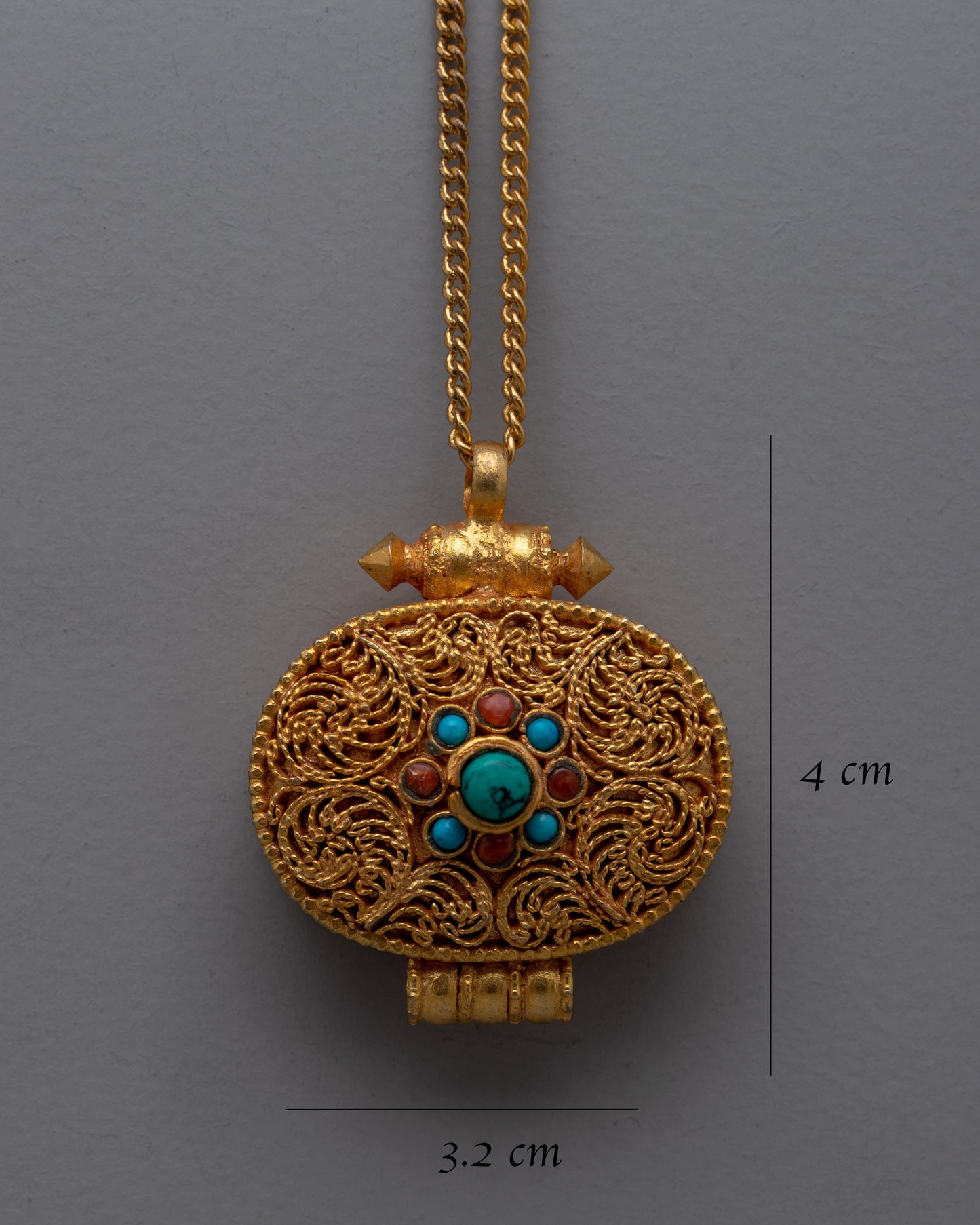 Copper Ghau Box Locket | Handmade Tibetan Buddhist Jewelry