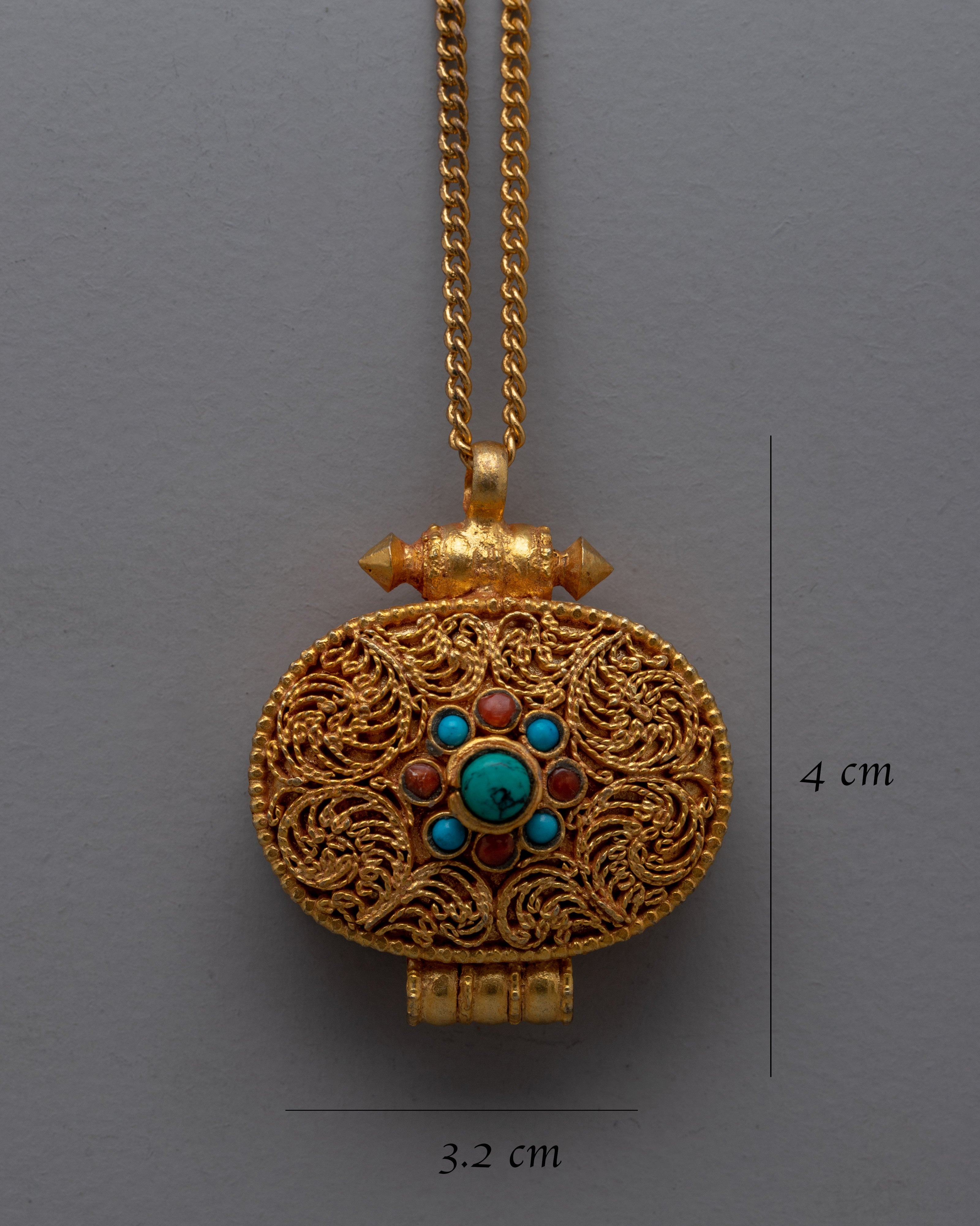 Copper Ghau Box Locket | Handmade Tibetan Buddhist Jewelry