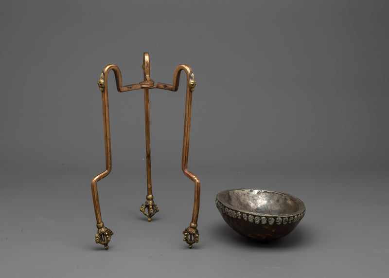 Kapala Copper Stand | Tantric Offering Bowls