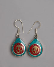 Coral Turquoise Earrings Set