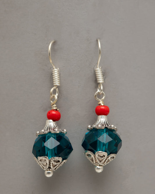 Blue Zircon Earring