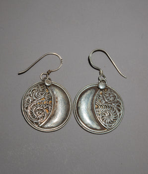 Silver Drop Earrings Set