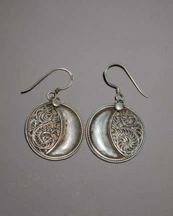 Silver Drop Earrings Set