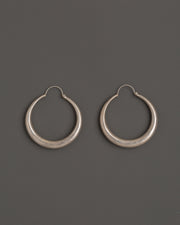 Tibetan Crescent Hoop Earrings