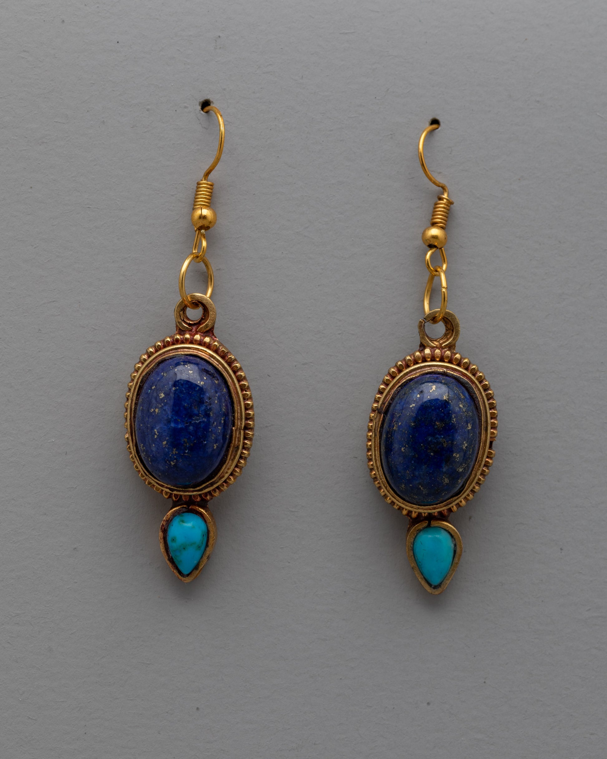 Blue Gemstone Earrings