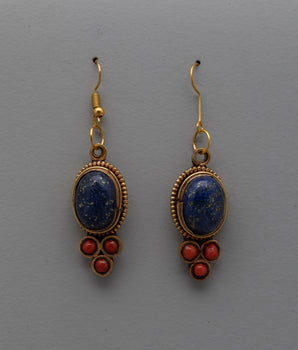 Hoop Gemstone Earrings