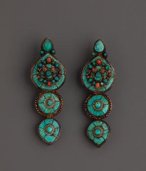 Handcrafted Copper Earring Set