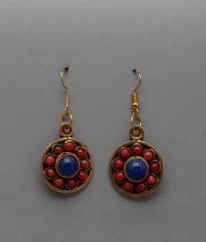 Round Dangle Earrings