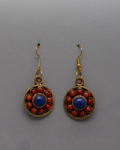 Round Dangle Earrings