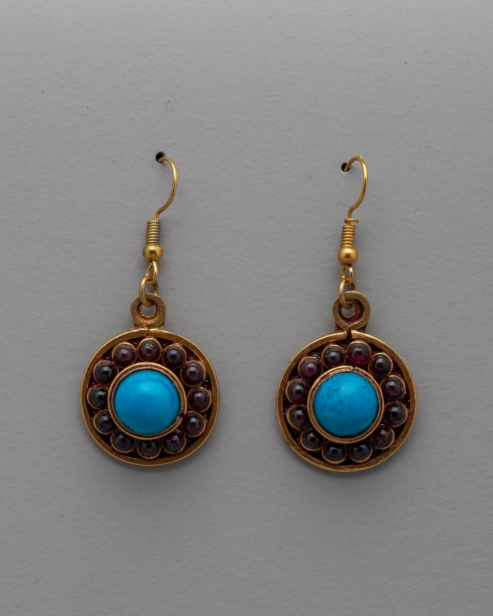 Gemstone Drop Earrings