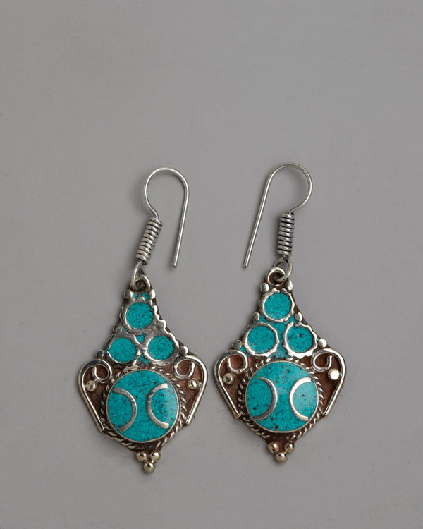 Tibetan Dangle Earrings