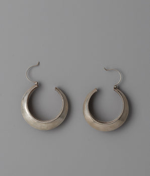 Elegant Oval Silver Earrings 