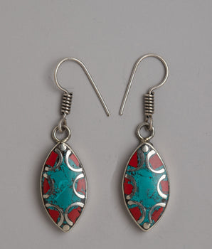 coral earrings