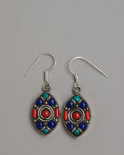gemstone dangle earrings