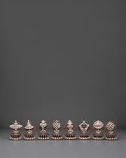 Eight Auspicious Tibetan Symbols Set | Spiritual Home Decor