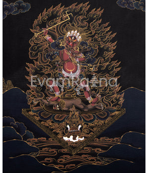 Wrathful Deity Ekajati Thangka