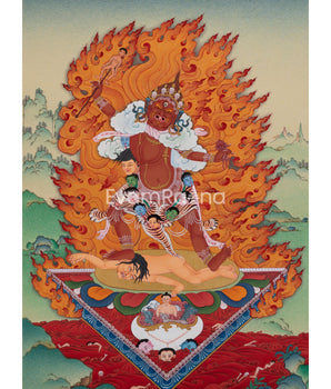 Wrathful Tara: Ekajati Thangka