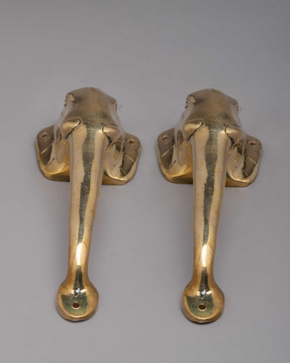 Elephant Brass Exterior Door Handles