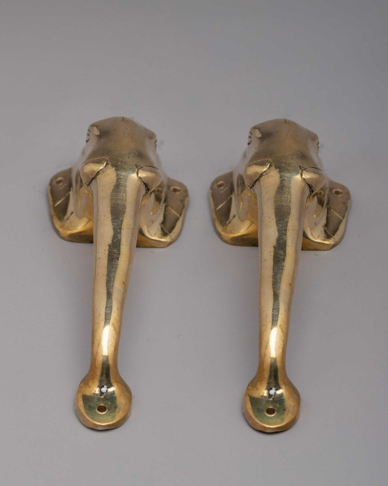 Elephant Brass Exterior Door Handles