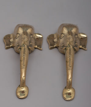 Elephant Brass door handle set