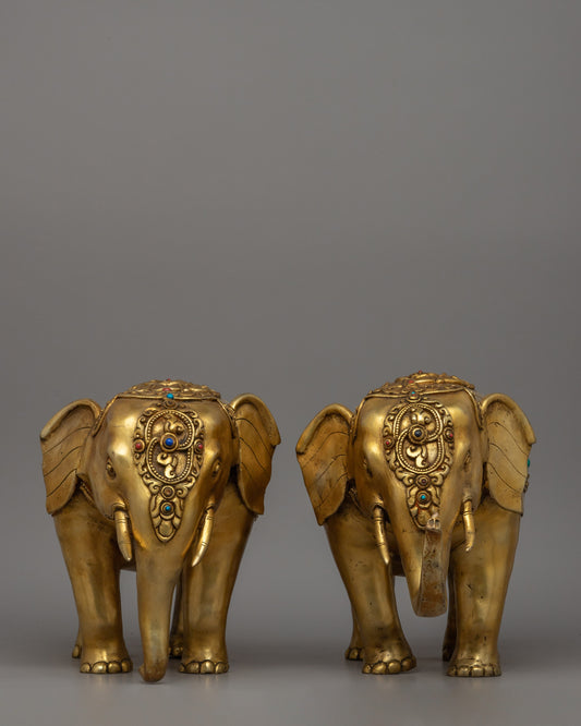 Pair of Copper Elephant Statue​