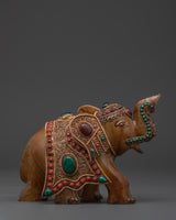 Crystal Elephant Statue