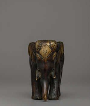 Small Bronze Elephant Statue​