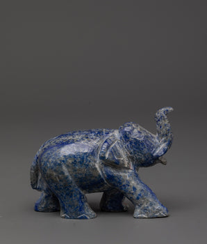 Handcrafted Lapis Lazuli Elephant
