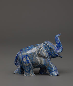Lapis Lazuli Elephant Figurine