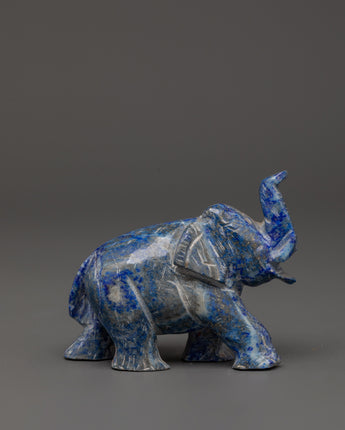 Lapis Lazuli Elephant Figurine