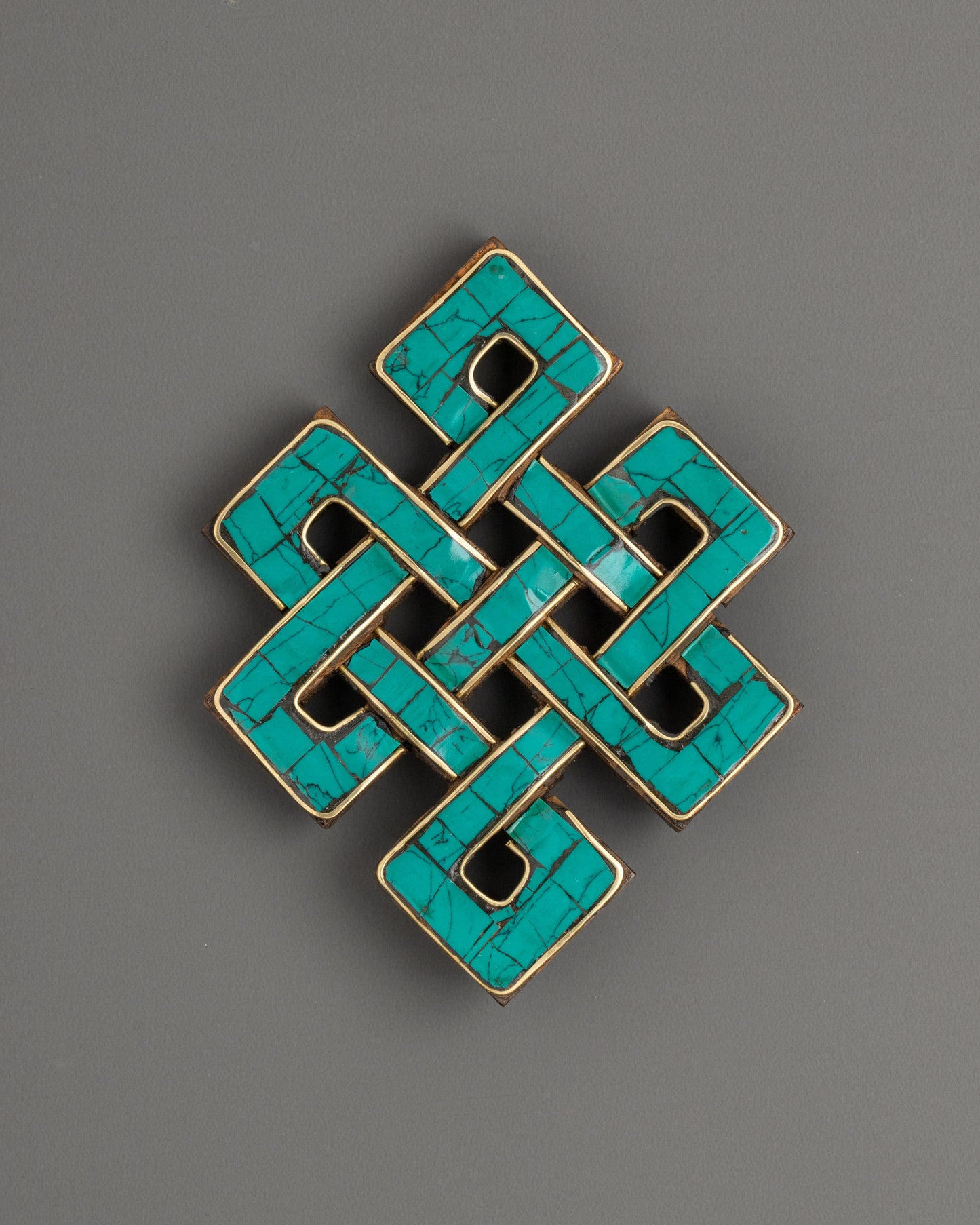 Turquoise Endless Knot Wall Hanging