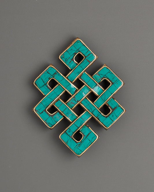 Turquoise Endless Knot Wall Hanging