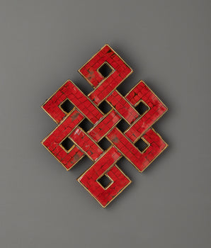 Coral Endless Knot Wall Art