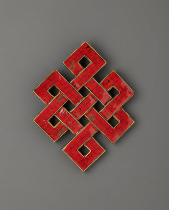 Coral Endless Knot Wall Art