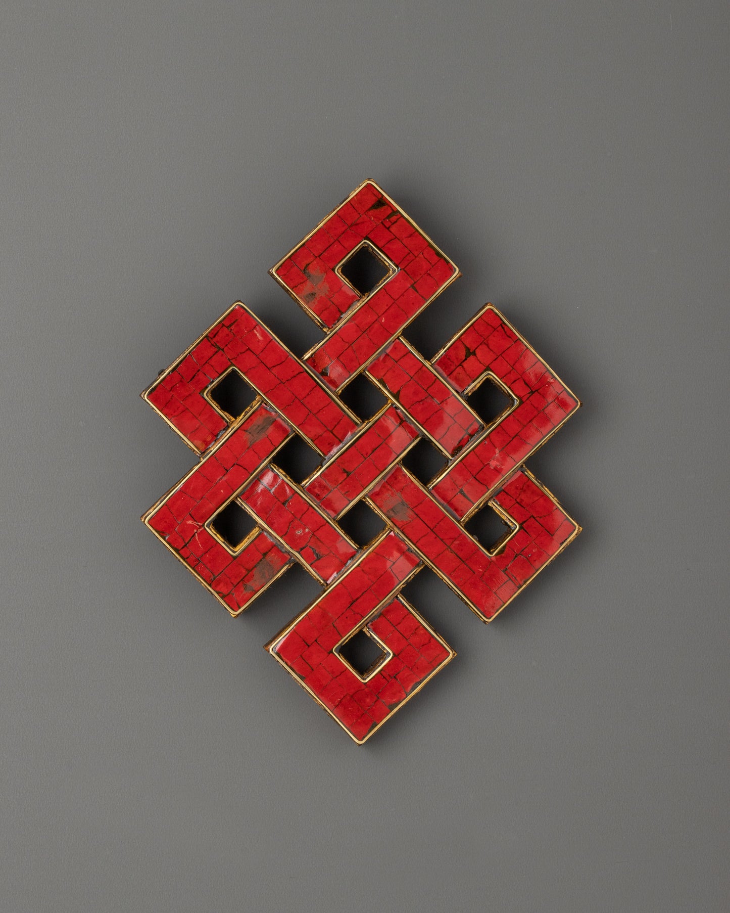 Coral Endless Knot Wall Art